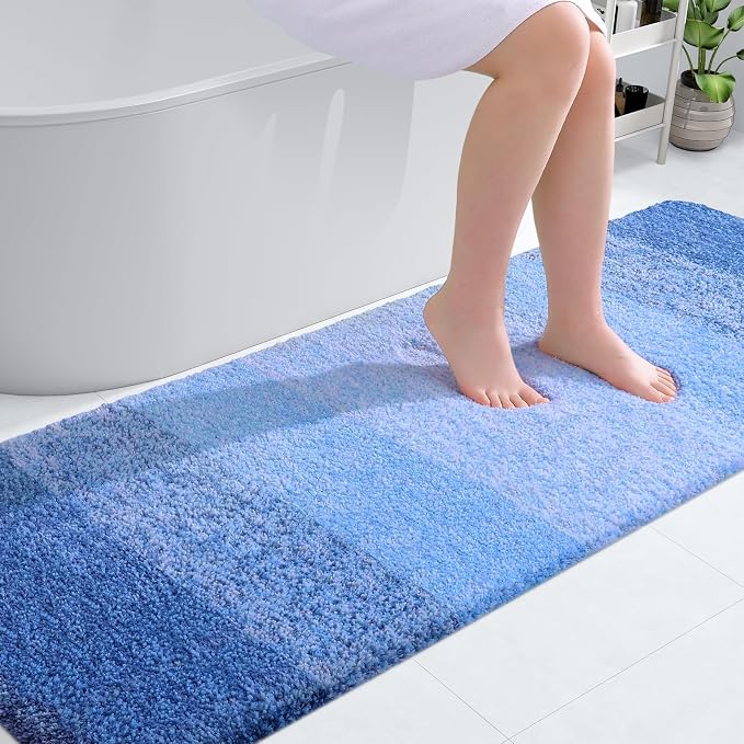 OLANLY Bathroom Runner Rugs Mat 70x24, Extra Soft Absorbent Microfiber Bath Rugs by OLANLY