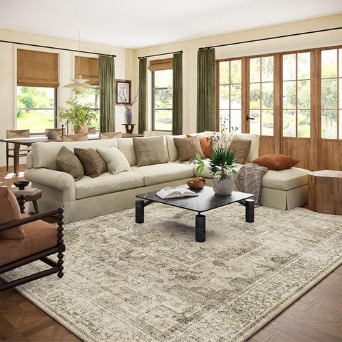 10x12 Area Rugs for Living Room: Bedroom Rug Boho Vintage Rugs Stain Resistant by palohom