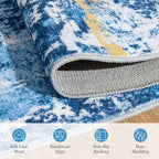 Rugflix 5x7 Area Rugs for Living Room, Washable Large Rug Stain-Resistant Low - Image 7