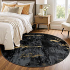 RELEANY Washable Area Rugs 4ft Non-Slip Modern Abstract Soft by RELEANY