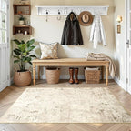 Toneed Abstract Area Rug Modern Washable Rug Soft Non Slip Rug Low Pile - Image 3