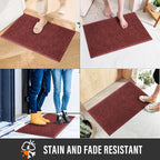 HIYARD Durable Front Door Mat, Absorbent Muddy Dirt Resist Welcome Door Mats - Image 5