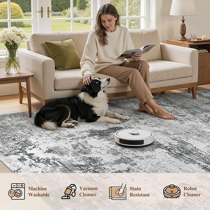 UERMEI 9x12 Area Rug for Living Room - Image 7
