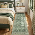 RELEANY Area Rugs Runner 3'x6' Washable Non-Slip, Floral Vintage Distress by RELEANY