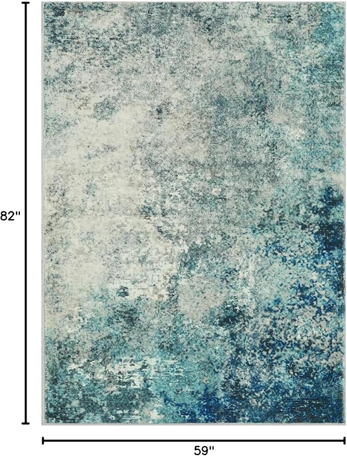 Lahome Modern Abstract Area Rug 5x7 Rugs - Image 2