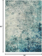 Lahome Modern Abstract Area Rug 5x7 Rugs - Image 2