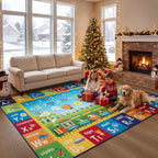 Unirea 5x7 Kids Rug for Playroom Bedroom Classroom, Washable Educational Play - Image 2