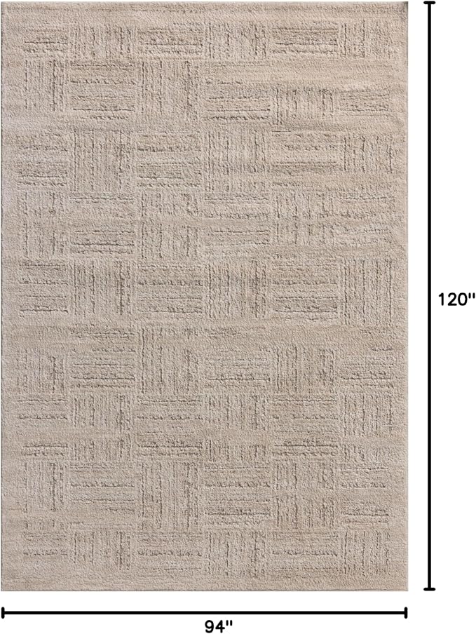 Loloi Amber Lewis Monty Collection MOT-01 Ivory/Taupe 7'-10" x 10', .50" Pile - Image 2
