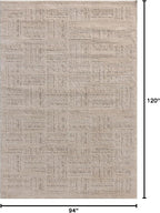 Loloi Amber Lewis Monty Collection MOT-01 Ivory/Taupe 7'-10" x 10', .50" Pile - Image 2