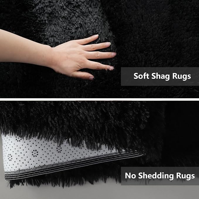 Shag Area Rugs for Bedroom Living Room, 2x6 Ultra Soft Fluffy Runner Area Rugs - Image 4