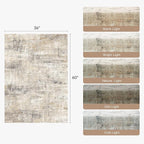 Lofus 3x5 Area Rug for Entryway, Washablee Soft Rugs for Bedroom, Living Room - Image 2