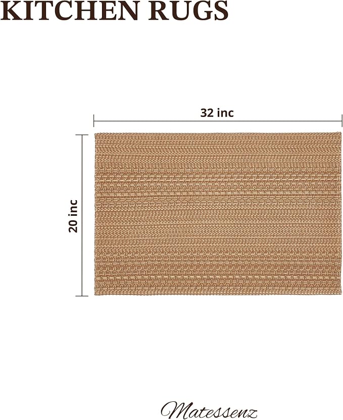 MatEssenz 20"x30" Kitchen Rugs, Woven Kitchen Mats - Image 2