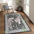 Moynesa Tiger Washable Rugs, 3x5 Entry Area Rugs, Non Slip Vintage Soft Living by Moynesa