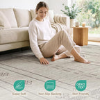 cotiled 6x9 Area Rugs Living Room Rug: Washable Boho Rugs - Image 4