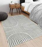 Lahome Abstract Bedroom Rug, Soft 4x6 Rug Ultra-Thin Washable Area Rugs - Image 4