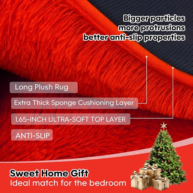 Large 9x12 Area Rug for Living Room, Soft Shag Rugs for Bedroom, Non-Slip Ultra - Image 7