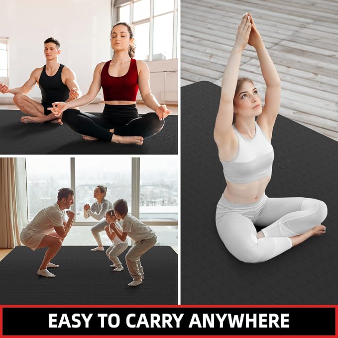 Extra Large Yoga Mat – 72"x48" or 78"x57", 1/4"–1/2" Thick Mat - Image 9