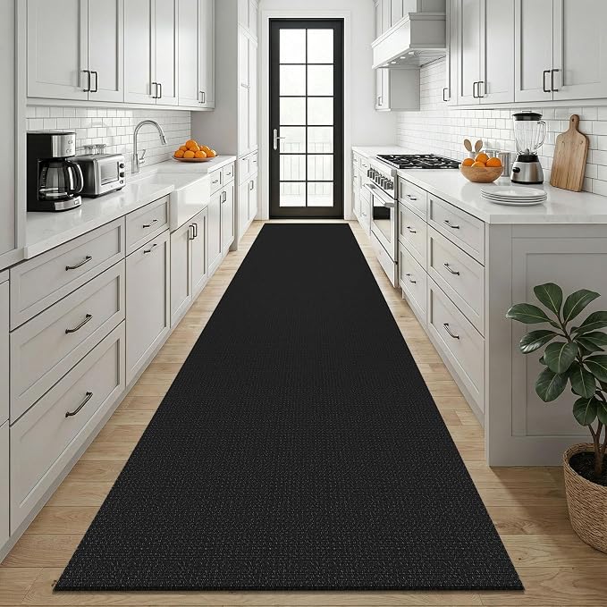 KOZYFLY Black 3x12 Runners Rugs - Image 2