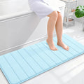 OLANLY Memory Foam Long Bathroom Rugs Runner 47x20, Super Soft Absorbent Bath by OLANLY