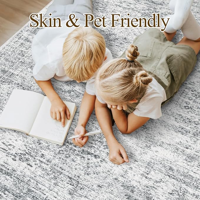 Soalmost Washable Area Rug 8x10, Large Soft Rugs - Image 3