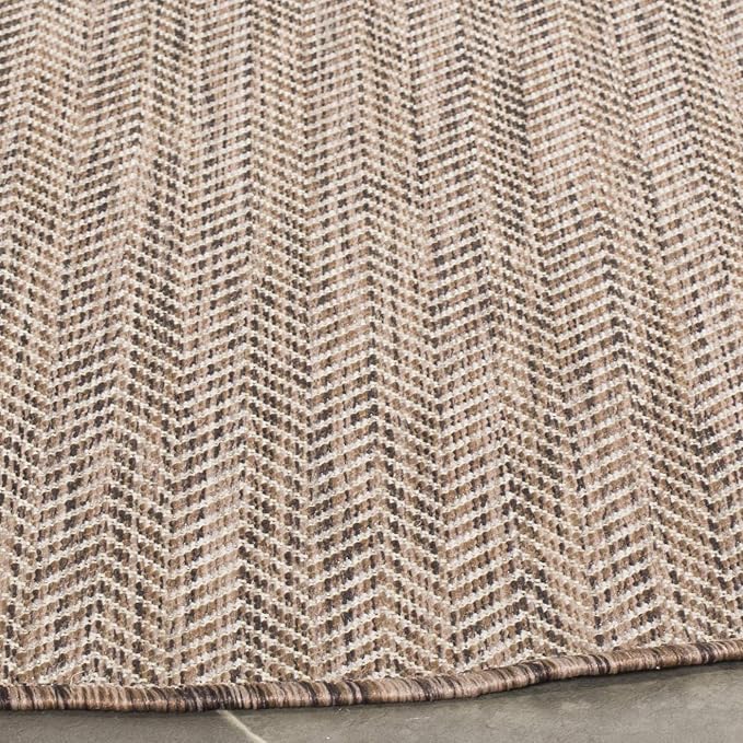 SAFAVIEH Outdoor Round Rug 5'3" - Image 4
