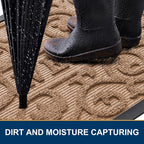 Smiry Welcome Door Mat Outside Entrance, Heavy Duty Trap Dirt and Moisture Easy - Image 3