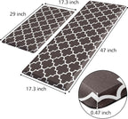 KMAT Kitchen Mat 0.47inch Cushioned Anti-Fatigue Kitchen Rug, Waterproof - Image 2