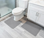 Bosap Bathroom Rugs Set 2 Pieces, Thin Bathroom Mats, Toilet Rugs, Quick Dry - Image 6