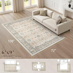 Vintage Living Room Area Rug 6x9 - Image 2