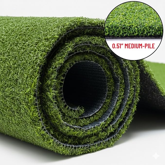 Ottomanson Artificial Turf for Backyard, Training & Outdoor Use 78" x 14' - Image 2