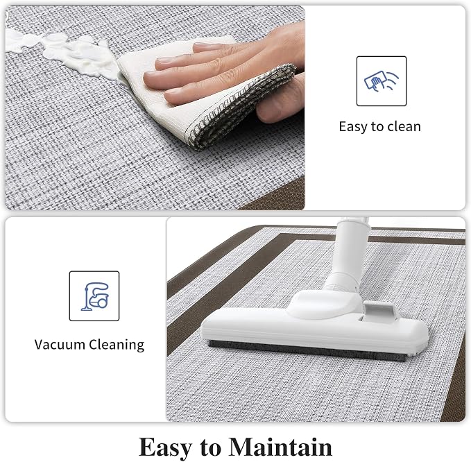 Mattitude Kitchen Mats Set of 2 Cushioned Anti-Fatigue Non-Skid Rug Sets - Image 4