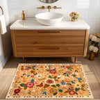 RELEANY Floral 2x3 Area Rugs Washable Print Boho Cute Carpet Non Slip Flower - Image 8
