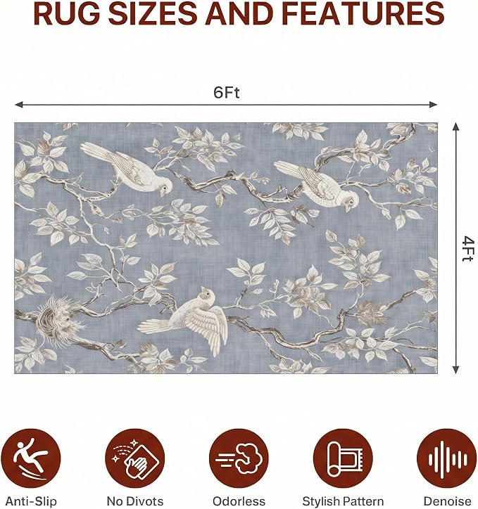 48"x72" Office Chair Mat for Hardwood Tile Floor, Under Desk Carpet Protector - Image 6