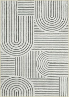 Lahome Abstract Washable Area Rug, 5x7 Rug - Image 8