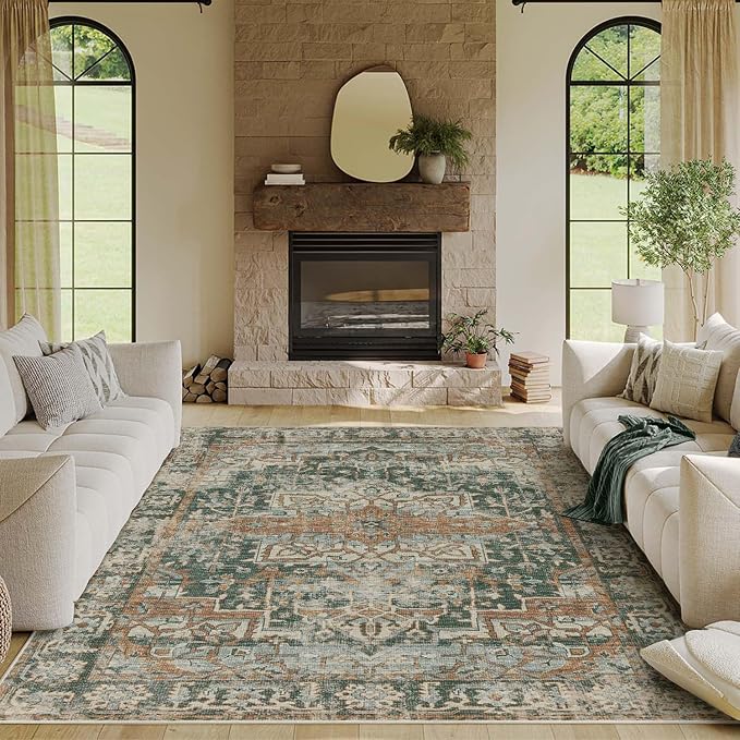 Rugxara 6x9 Area Rugs for Living Room Bedroom, Large Washable Rug, Non Slip & - Image 2