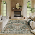 Rugxara 6x9 Area Rugs for Living Room Bedroom, Large Washable Rug, Non Slip & - Image 2