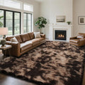 yongyangjuxin Fluffy Rug Shag Area Rug, Mottling Brown 9x12 Area Rugs by Yongyangjuxi