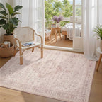 Rugxara 3x5 Washable Entryway Rug, Non Slip Boho Runner Rugs - Image 3