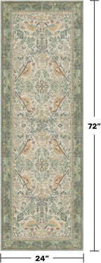 Hazo Haus Boho Long Bathroom Runner Rug 2x6 - Image 2