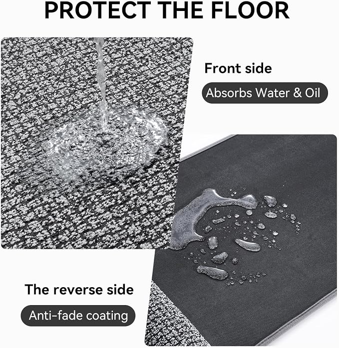 Kitchen Mats for Floor, Super Absorbent Kitchen Rugs Non Slip Washable - Image 5