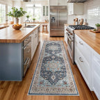 Washable Oriental Hallway Runner Rug - Image 2