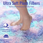 PAGISOFE 8x10 Area Rug, Cute Kawaii Purple Rainbow Rug - Image 4