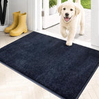PURRUGS Dirt Trapping Door Mat 20" x 31.5", Non-Slip Machine Washable Entryway by PURRUGS