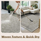 MontVoo-Outdoor Rug-Patio Rug 5x7 ft Polypropylene Indoor Outdoor Rugs Outdoor - Image 4