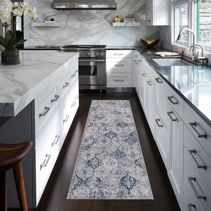 Lahome Moroccan Trellis Washable Runner Rug, 2x6 Kitchen Runners - Image 6