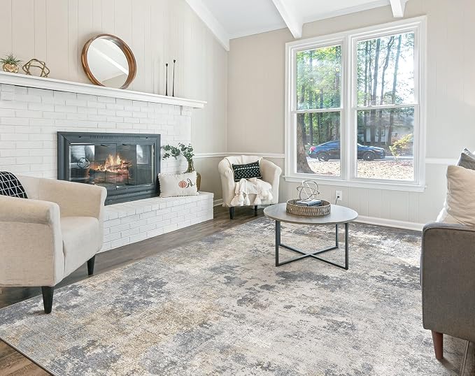 UERMEI 9x12 Area Rug Living Room Rugs - Image 4