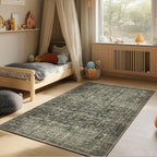 Machine Washable Throw Rugs for Entryway: Door Mat Indoor Entrance 4x6 Rug Boho - Image 5