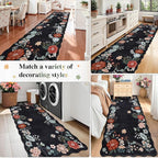 3x8 Runners for Hallways, Vintage Floral Kitchen Runner Rug - Image 7