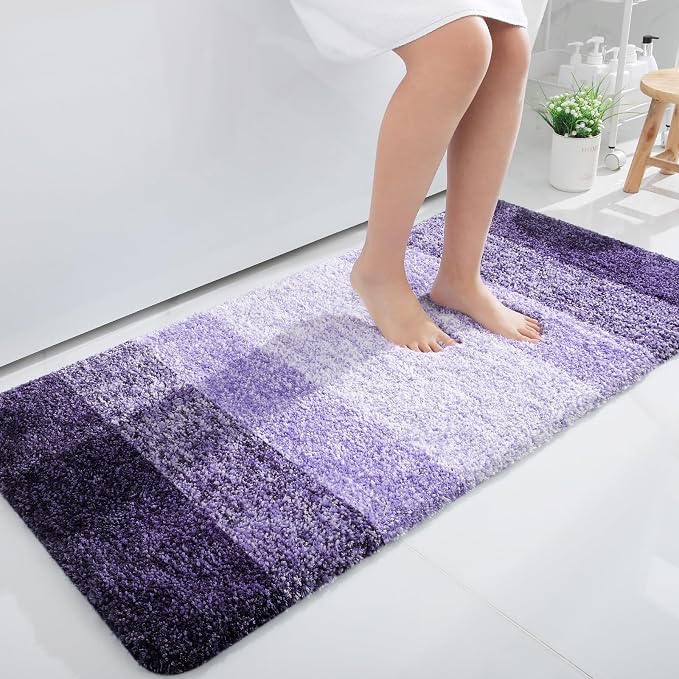 OLANLY Bathroom Runner Rugs Mat 47x24, Extra Soft Absorbent Microfiber Bath Rugs by OLANLY