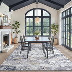 Toneed Abstract Area Rug Modern Washable Rug Soft Non Slip Rug Low Pile - Image 3